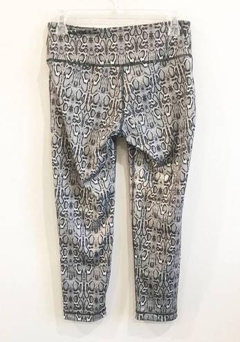 90 Degrees by Reflex Sale 3/$20 |  Gray Snake Print Capri Pants