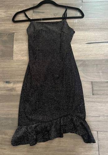 Blue Blush Black Mini Party Dress NWT