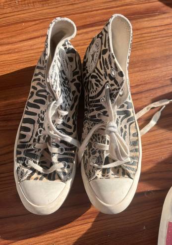 Converse High-tops Platform Animal Print