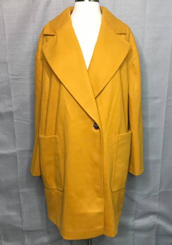 Topshop Carly Yellow Coat Size 10