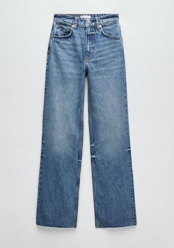 ZARA trf High Rise Wide Leg Jeans