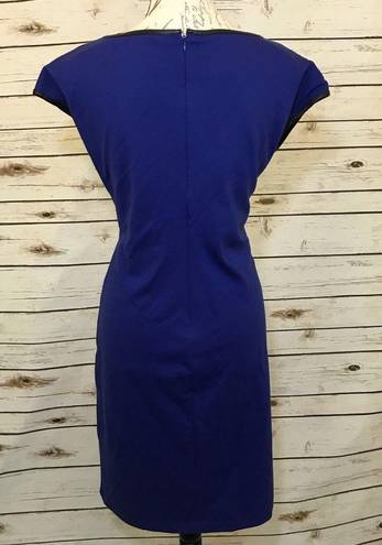 Isaac Mizrahi  Blue Peep Hole Sheath Dress