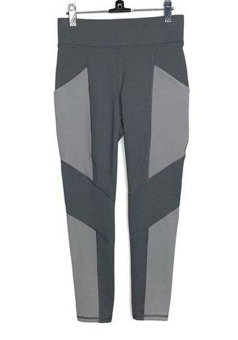 Aura MICHI Athletic Gray  Pocket Colorblock Panel Leggings