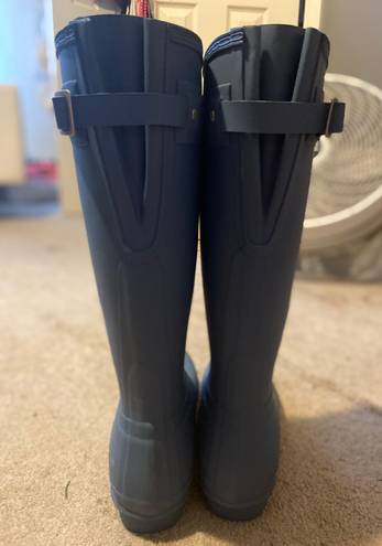 Hunter Tall Blue Rain Boots