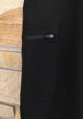 FIGS High Waisted Yola Skinny Scrub Pants Black Large