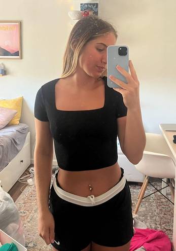 PacSun Black Crop Top