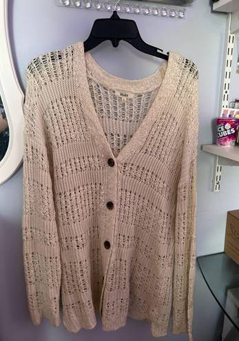 Mudd Oatmeal Cardigan