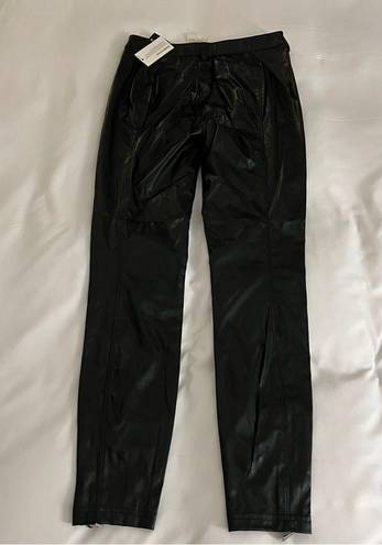 Guess  Women's Soto Pu Black Faux Leather Skinny Pants NWT