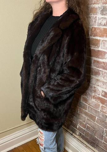 Oleg Cassini King Furs Memphis Authentic Mink Vintage Fur Coat  Women’s M-L