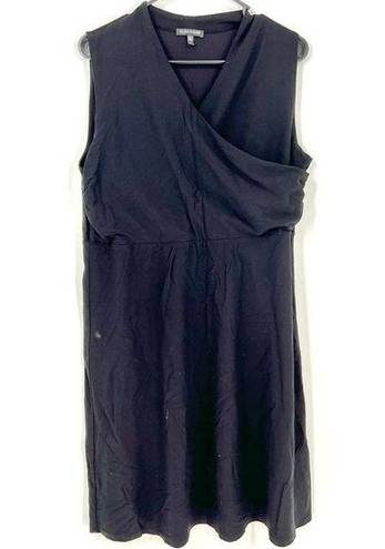 Eileen Fisher  Black Cross Front Sleeveless Dress