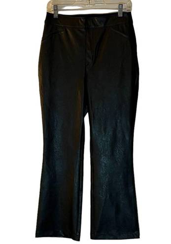 Spanx  Leather-Like Cropped Kick Flare Pant 20848T Size Large