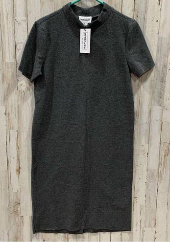 FOR THE REPUBLIC NWT  MOCK GREY MIDI DRESS Sweater