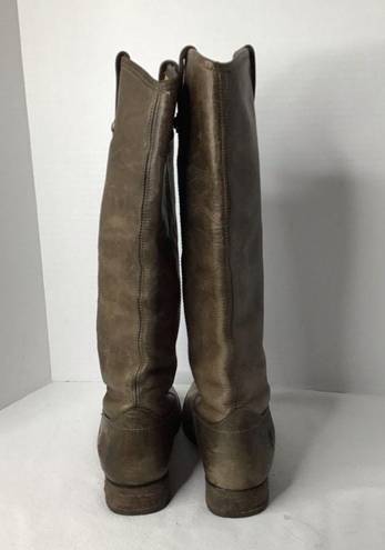 Frye  Melissa Button Brown Size 7 B Knee High Tall Riding Boots Women’s