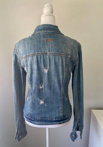 Mango MNG Distressed Denim Jacket