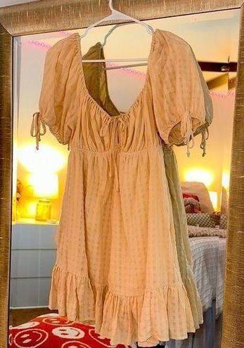 cream colored sun dress Size M