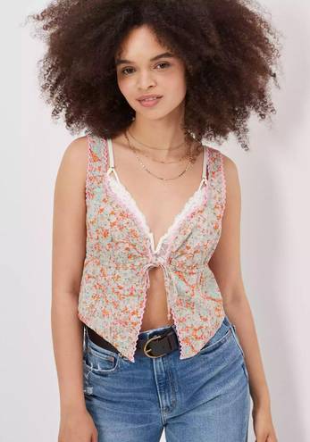 American Eagle Outfitters Front Tie Blouse