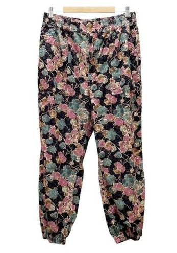 Anthropologie  Pants Anisa Floral Corduroy Relaxed Fit Joggers Women’s Size Large