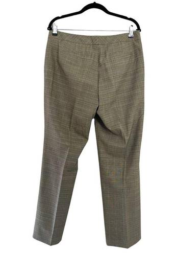 Brooks Brothers  346 Tan Wool Houndstooth Pants Lined Sz 12P