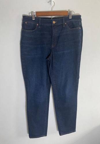 Talbots Women's  Slim Ankle Size 12 Blue Ankle Jeans EUC!