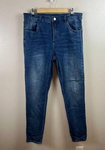 Universal Standard  Seine High Rise Skinny Jeans Size 16 Dark Wash Stretch Blue