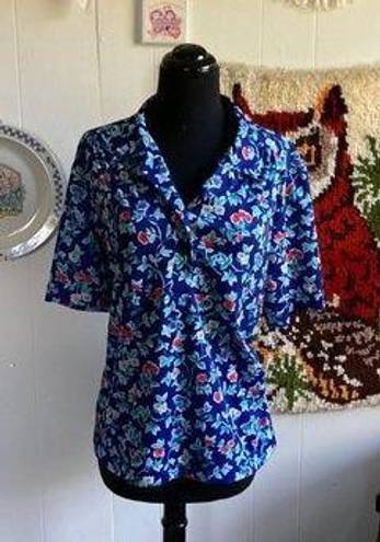 Polo 80's vintage collared floral  shirt