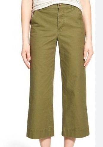 Madewell  Cotton Wide Leg Cropped Trousers Langford Wide Leg Crop Pants