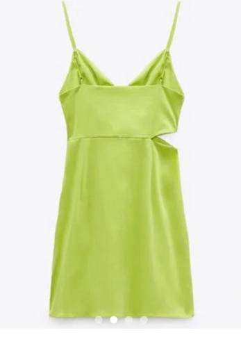 ZARA Green  Cutout Dress