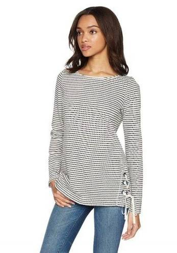 Max Studio  WEEKEND | Striped French Terry Top