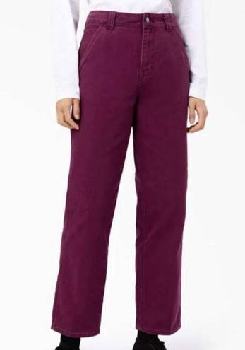 Dickies NWT  Duck Canvas trousers in burgundy