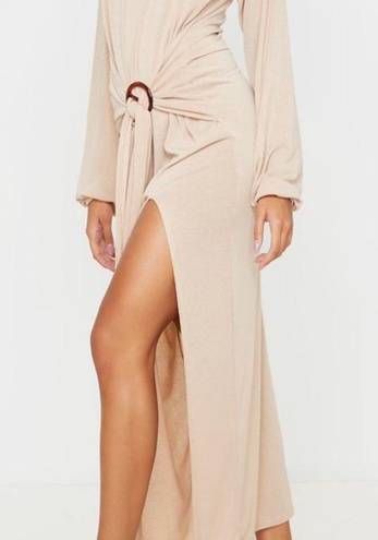 Pretty Little Thing Beige ring midi/maxi dress 