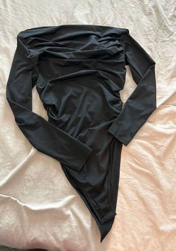 Off The Shoulder Bodysuit Black Size XL