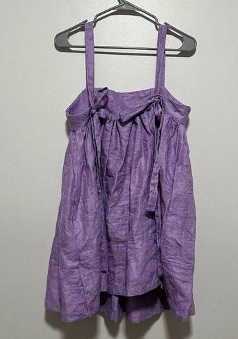 Agua Bendita AGUA BY  NWT Purple Cienfuegos La Fania Lila Mini Dress Size Small