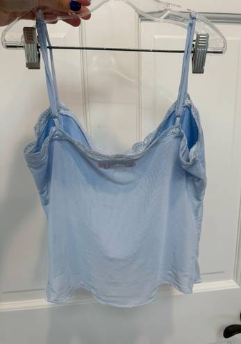 Edikted Light Blue Crop Top