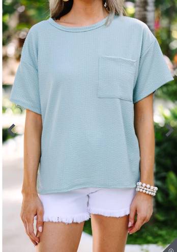 Shop The Mint All I Could Ask For Sage Green Ribbed Top from