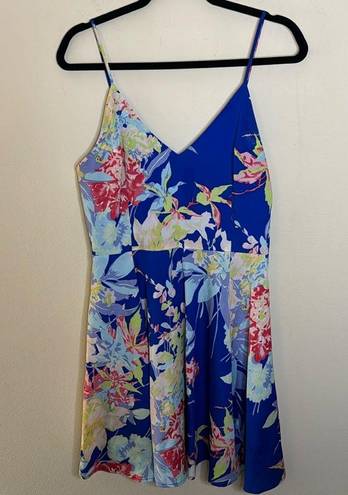 Yumi Kim  Blue Hawaiian Mini Dress