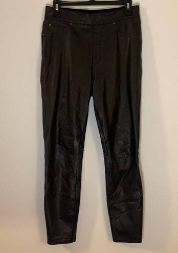 Spanx  Leather Like Ankle Skinny Pant Black Size Medium