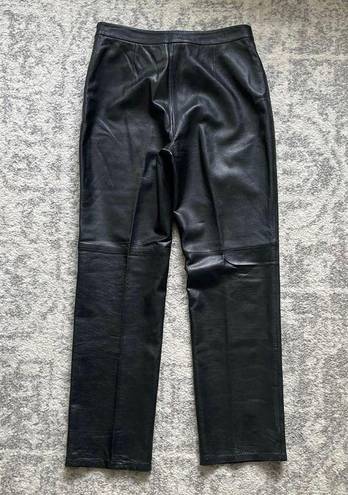 L.A.M.B. Vintage Clothes by Revue 100% Leather Pants / Black / Size 10