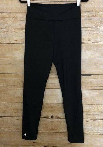 Antigua  Solid Black High Waisted Leggings - Size Small - Polyester Spandex Blend