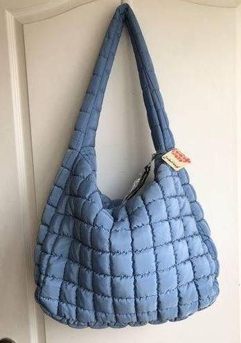 Free People Movement Quilted Carry All Stone blue NEW