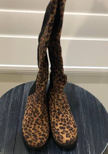 Unisa Leopard Print Boots