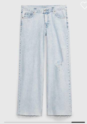 Gap NWT  Low-Rise Stride Wide Leg Jeans (14)