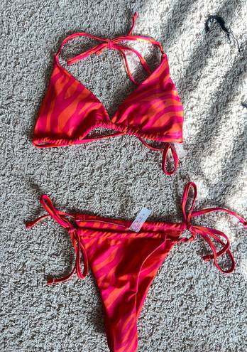 SheIn tiger stripe bikini set