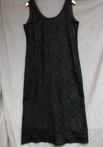 Krass&co Working Classics Design And  Black Lace Overlay Sheath Dress Size 14/16