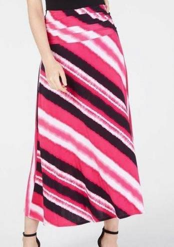 INC New  Tie Dye Convertible Maxi Skirt and Strapless Dress Pink Multi