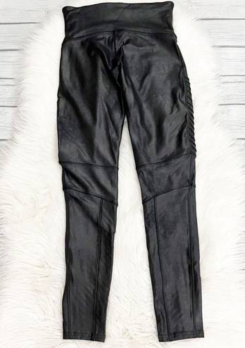 Spanx  Faux Leather Moto Leggings