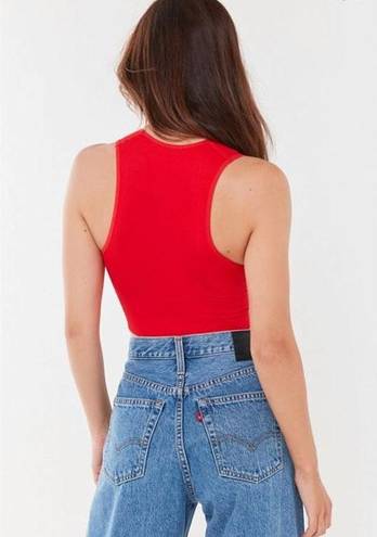 Urban Outfitters red scoop neck top 