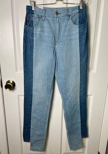 Good American  Good Boy Two Tone High-Rise Straight Boyfriend Jeans 4 / 27