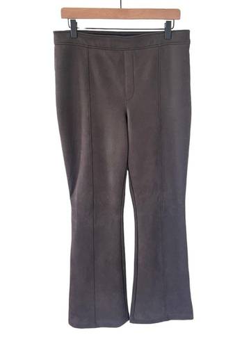 Spanx  Faux Suede Flare/Bootcut Chocolate Brown Pant