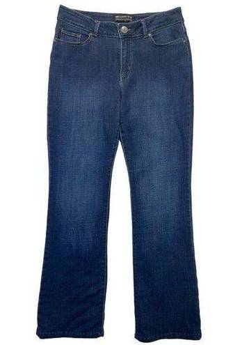 Lee  Modern Series Curvy Fit Bootcut Jeans Size 10 dark wash denim blue