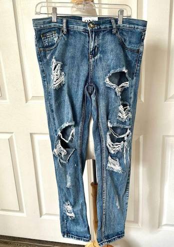 One Teaspoon  Awesome Baggies low waist medium rise distressed jeans